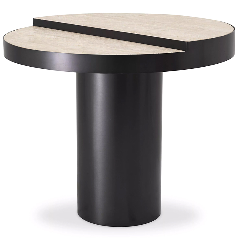 Приставной столик Eichholtz Side Table Excelsior Черный Песочный Приставной столик Eichholtz Side Table Excelsior Черный Песочный в Грозном | Loft Concept