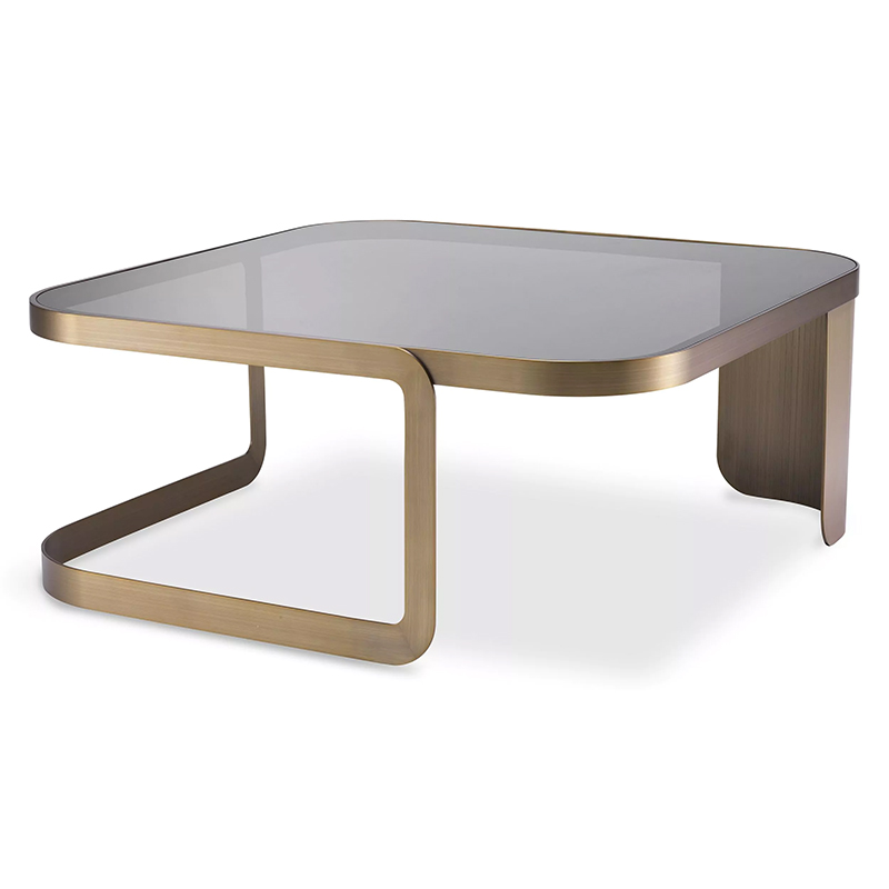 Кофейный стол Eichholtz Coffee Table Numa Стекло Смок Латунь Кофейный стол Eichholtz Coffee Table Numa Стекло Смок Латунь в Грозном | Loft Concept