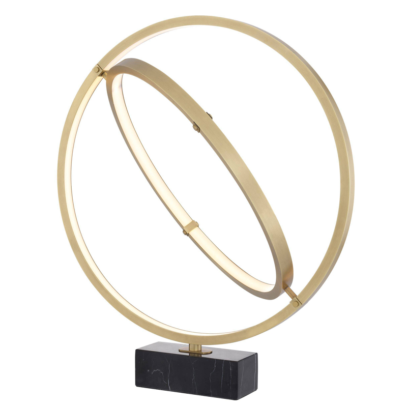 Настольная лампа Eichholtz Table Lamp Cassini Латунь Античная полированная Черный Мрамор Nero Настольная лампа Eichholtz Table Lamp Cassini Латунь Античная полированная Черный Мрамор Nero в Грозном | Loft Concept