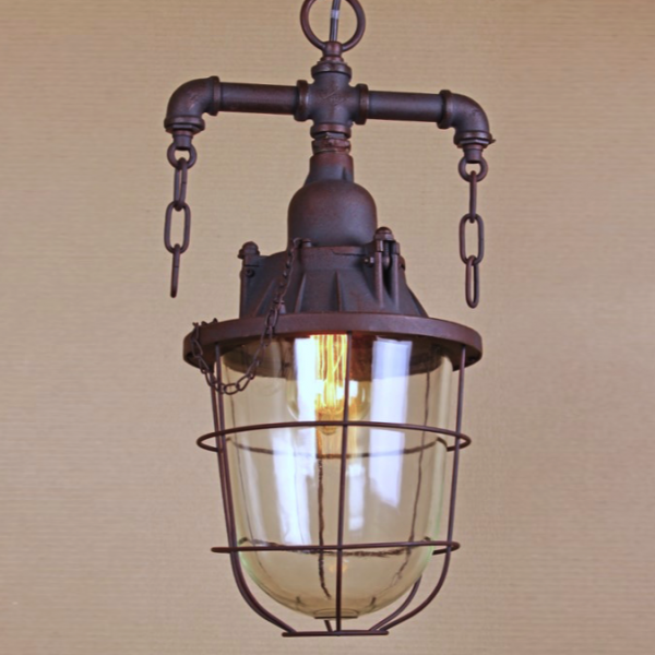 Подвесной светильник Marine Lantern Коричневый Подвесной светильник Marine Lantern Коричневый в Грозном | Loft Concept