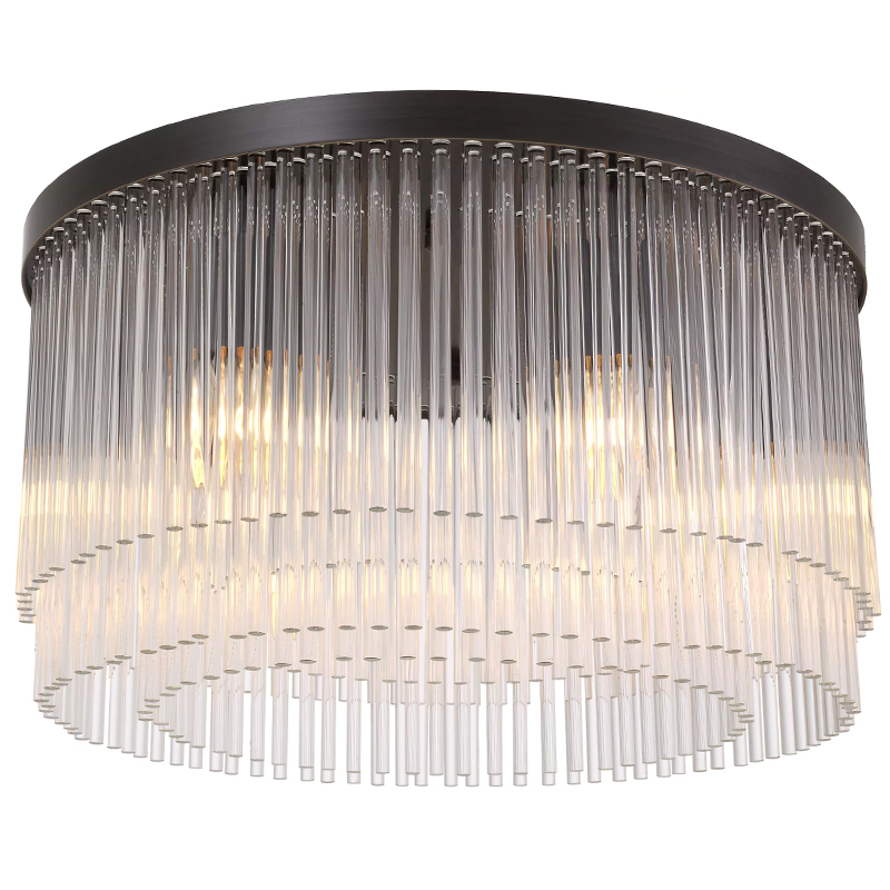 Потолочный светильник Eichholtz Ceiling Lamp Hector Bronze Прозрачное Стекло Темная бронза Потолочный светильник Eichholtz Ceiling Lamp Hector Bronze Прозрачное Стекло Темная бронза в Грозном | Loft Concept