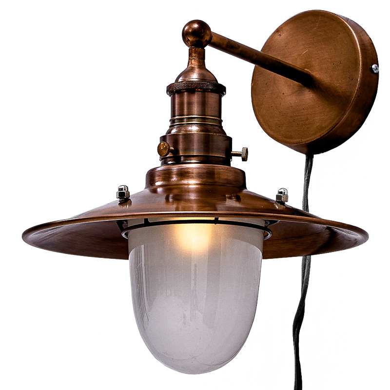 Бра Lantern Loft Sconces Белый Винтажная Медь Бра Lantern Loft Sconces Белый Винтажная Медь в Грозном | Loft Concept