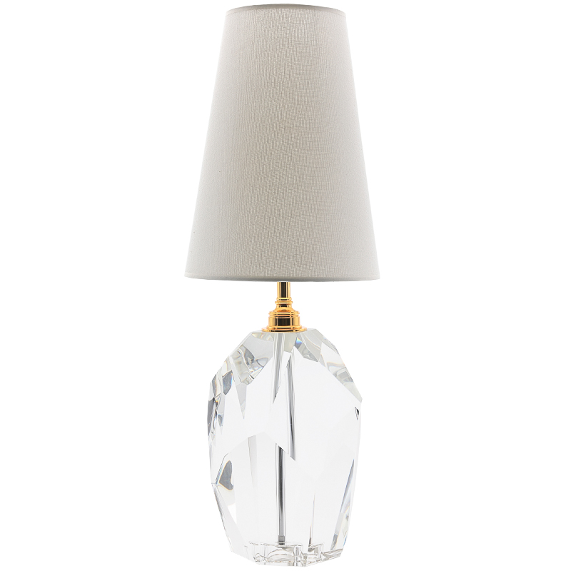 Настольная лампа Crystal table Lamp Прозрачный Белый Настольная лампа Crystal table Lamp Прозрачный Белый в Грозном | Loft Concept