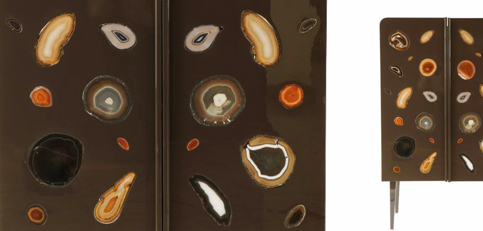 Patrick Naggar Gem Cabinet шкаф украшенный агатами Patrick Naggar Gem Cabinet шкаф украшенный агатами - Loft-Concept в Грозном