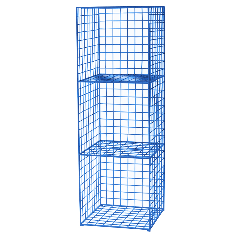 Стеллаж Carney Blue Industrial Metal Rust Rack Синий Стеллаж Carney Blue Industrial Metal Rust Rack Синий в Грозном | Loft Concept