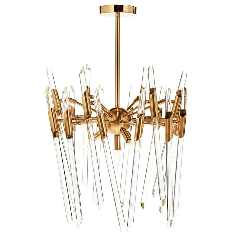 Люстра Ice Rods Chandelier brass Латунь Люстра Ice Rods Chandelier brass Латунь в Грозном | Loft Concept