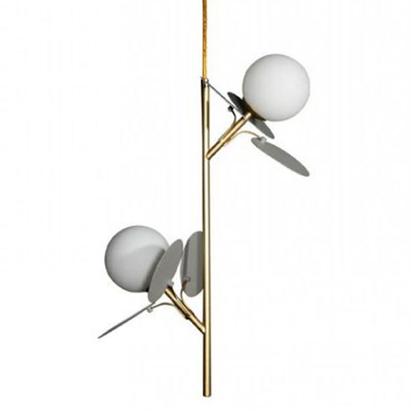 Люстра MATISSE Pendant Double Grey Серый Золотой Белый Люстра MATISSE Pendant Double Grey Серый Золотой Белый в Грозном | Loft Concept