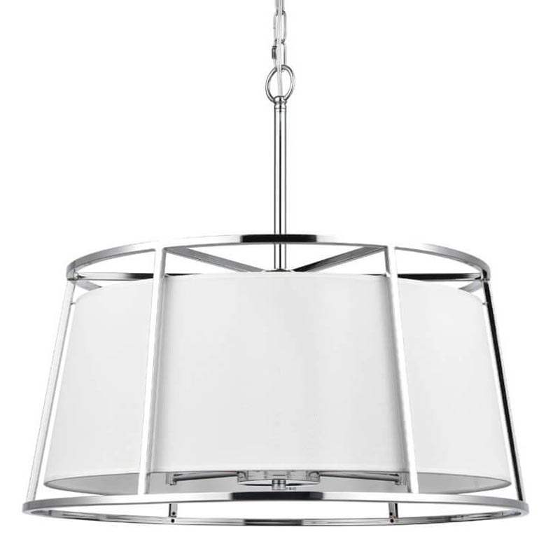 Люстра Alexis Chandelier 60 Хром Белый Люстра Alexis Chandelier 60 Хром Белый в Грозном | Loft Concept