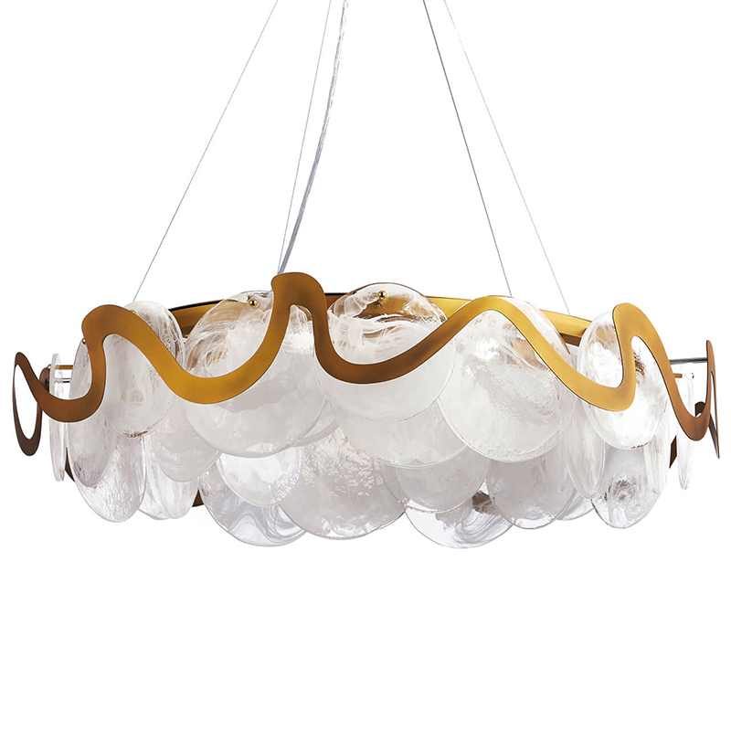 Люстра Darden Chandelier Латунь Белый Люстра Darden Chandelier Латунь Белый в Грозном | Loft Concept