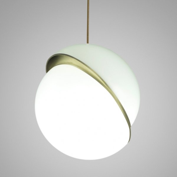 Лампа Crescent Celling Lee Broom Золотой Белый Лампа Crescent Celling Lee Broom Золотой Белый в Грозном | Loft Concept