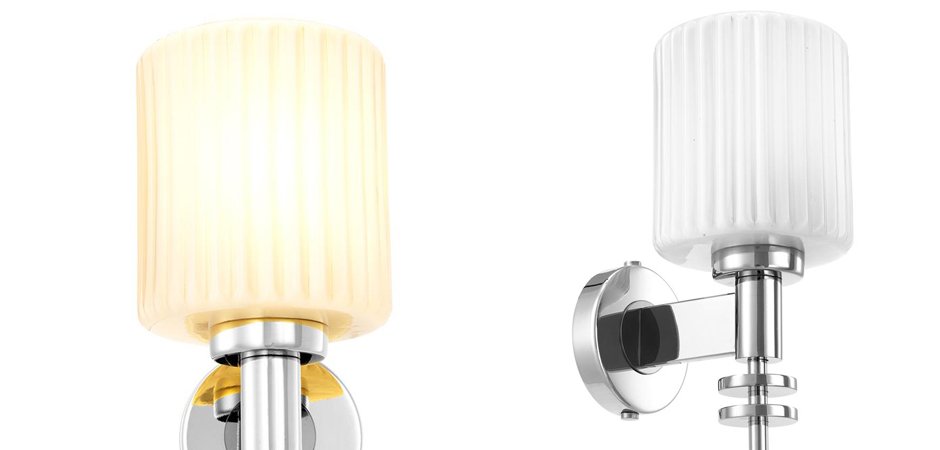 Бра Eichholtz Wall Lamp Ponza Nickel Бра Eichholtz Wall Lamp Ponza Nickel - Loft-Concept в Грозном