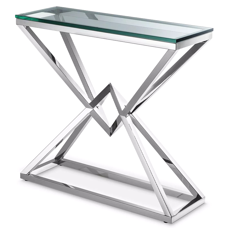 Консоль Eichholtz Console Table Connor S Серебряный Прозрачное Стекло Консоль Eichholtz Console Table Connor S Серебряный Прозрачное Стекло в Грозном | Loft Concept