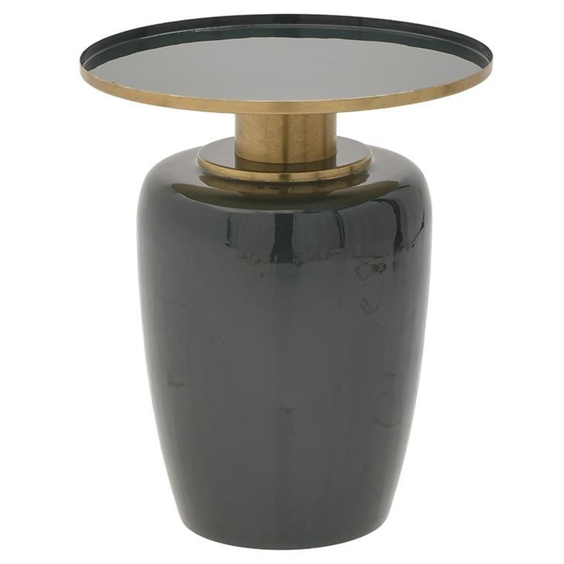 Круглый металлический приставной стол Calem Side Table Olive Золотой Оливковый Круглый металлический приставной стол Calem Side Table Olive Золотой Оливковый в Грозном | Loft Concept