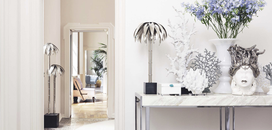 Торшер FLOOR LAMP PALMERY X2 Chromium Торшер FLOOR LAMP PALMERY X2 Chromium - Loft-Concept в Грозном