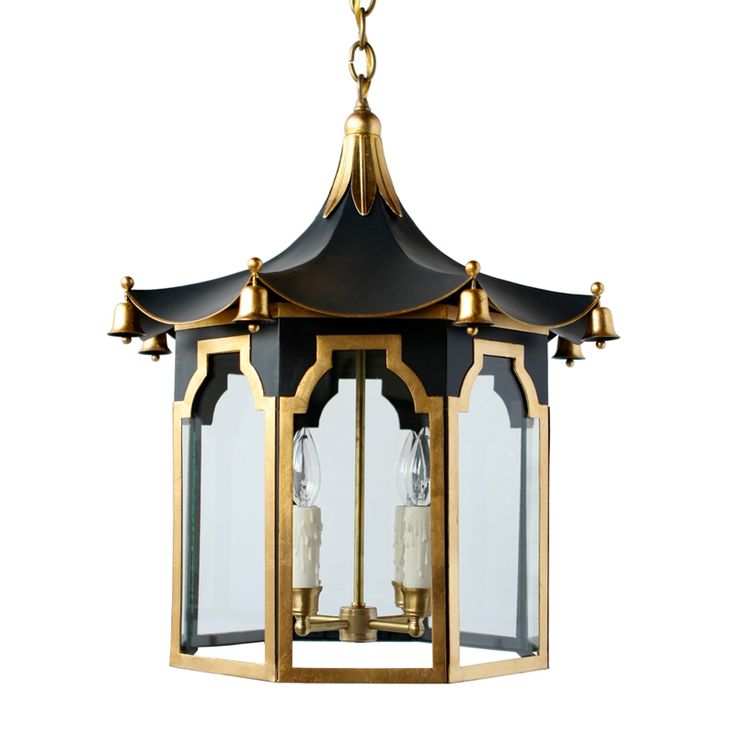 Люстра Pendant Lamp Chinese Pagoda Черный Золотой Люстра Pendant Lamp Chinese Pagoda Черный Золотой в Грозном | Loft Concept