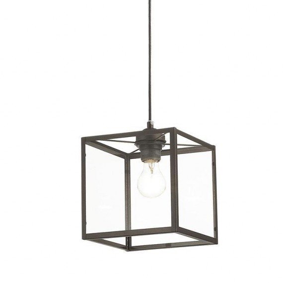 Подвесной светильник Loft Industrial Ortogonal Pendant Cube Brown Прозрачное Стекло Коричневый Подвесной светильник Loft Industrial Ortogonal Pendant Cube Brown Прозрачное Стекло Коричневый в Грозном | Loft Concept