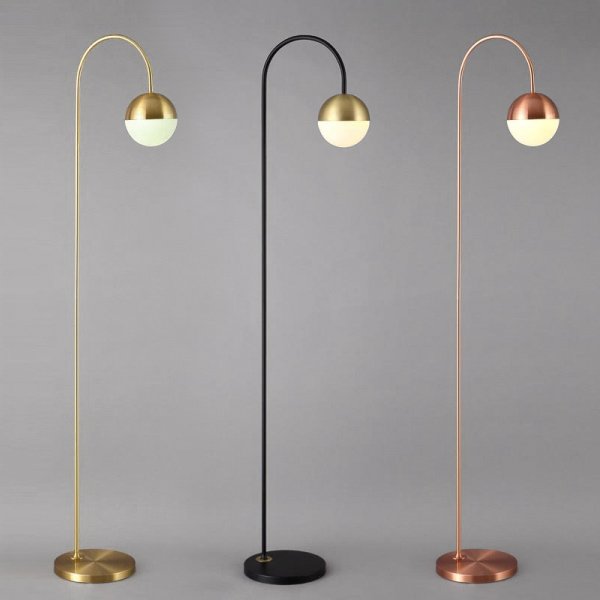 Торшер Cedar & Moss Floor Lamp Медь Латунь Черный Торшер Cedar & Moss Floor Lamp Медь Латунь Черный в Грозном | Loft Concept