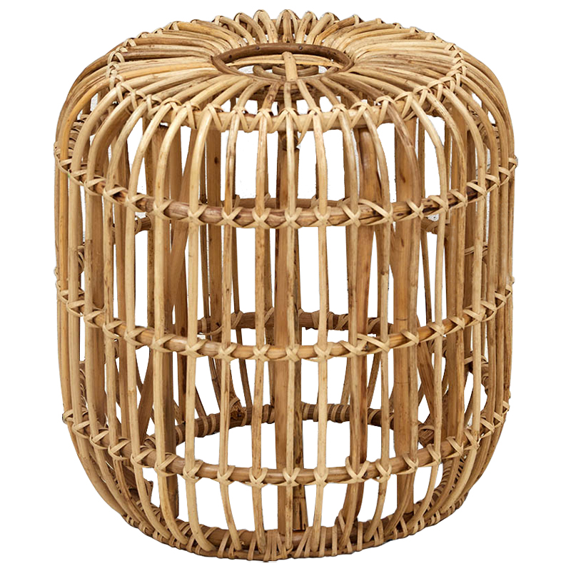 Плетеный приставной столик Wicker Side Table Древесина Плетеный приставной столик Wicker Side Table Древесина в Грозном | Loft Concept