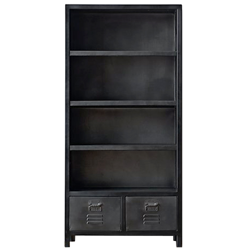Книжный шкаф RH Vintage locker Графит Книжный шкаф RH Vintage locker Графит в Грозном | Loft Concept