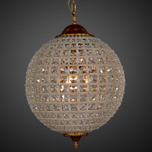 Люстра RH 19th c. Casbah Crystal Pendant 45 Темная бронза винтаж в Грозном | Loft Concept 