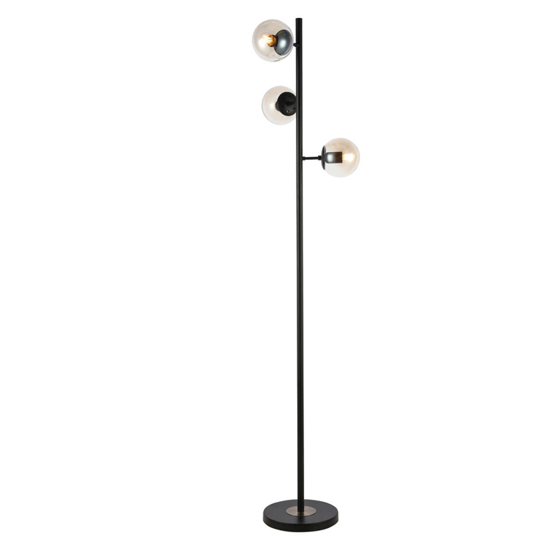 Торшер Modo Floor Lamp Ambre Black Черный Янтарный Торшер Modo Floor Lamp Ambre Black Черный Янтарный в Грозном | Loft Concept