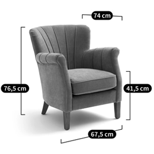 Кресло велюровое на ножках из массива ясеня Jessie Armchair Кресло велюровое на ножках из массива ясеня Jessie Armchair в Грозном