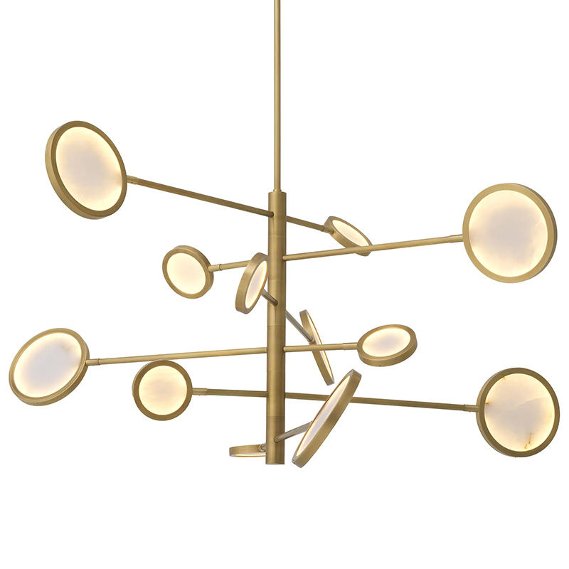 Люстра Eichholtz Chandelier Domani Золотой Белый Люстра Eichholtz Chandelier Domani Золотой Белый в Грозном | Loft Concept