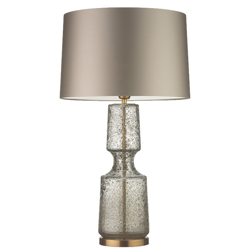 Настольная лампа Antero Antique Table Lamp Бежево-серый Стекло Смок Латунь Настольная лампа Antero Antique Table Lamp Бежево-серый Стекло Смок Латунь в Грозном | Loft Concept