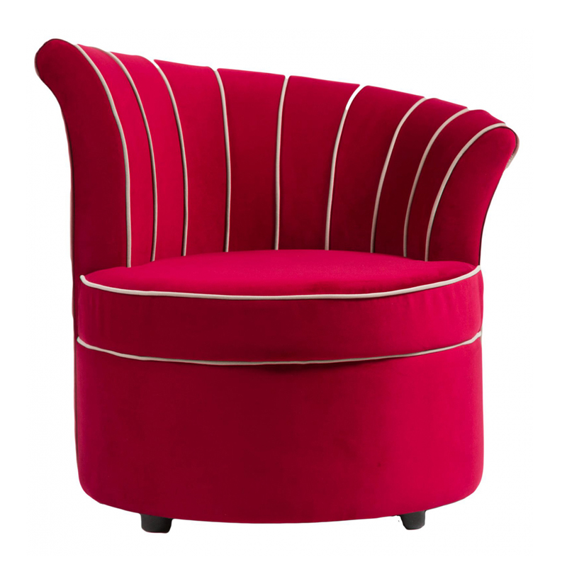 Кресло Curly Backrest Red Красный Кресло Curly Backrest Red Красный в Грозном | Loft Concept