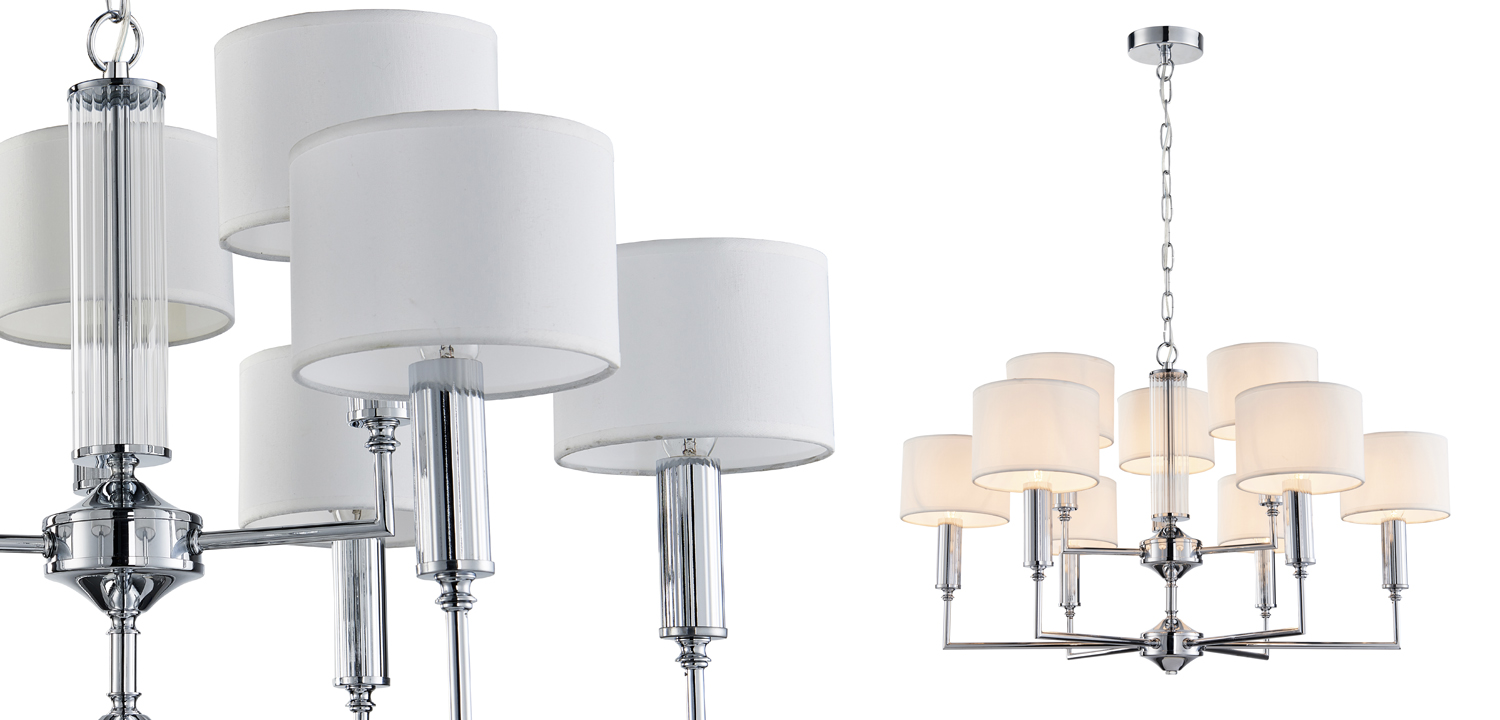 Люстра Laurent Chandelier white 71 - фото