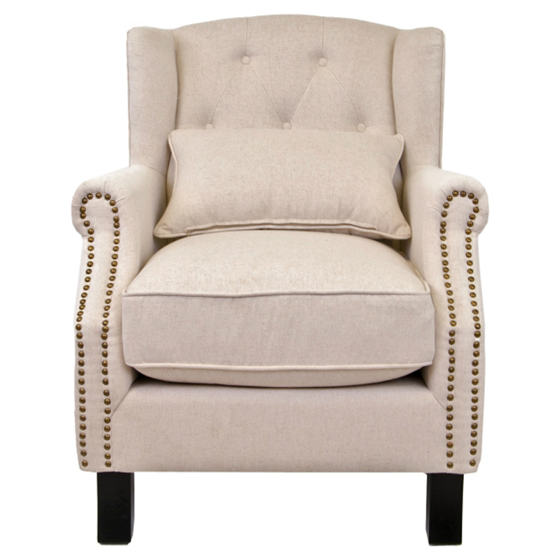 Кресло Henry Armchair beige flax Бежевый Кресло Henry Armchair beige flax Бежевый в Грозном | Loft Concept