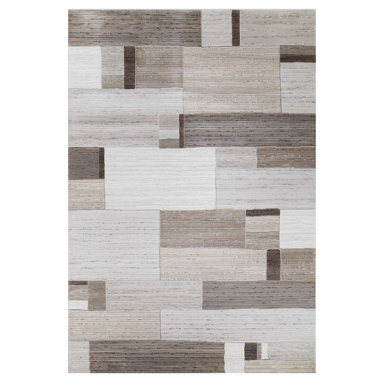 Ковёр синтетический Geometry Tile Бежево-серый Коричневый Ковёр синтетический Geometry Tile Бежево-серый Коричневый в Грозном | Loft Concept