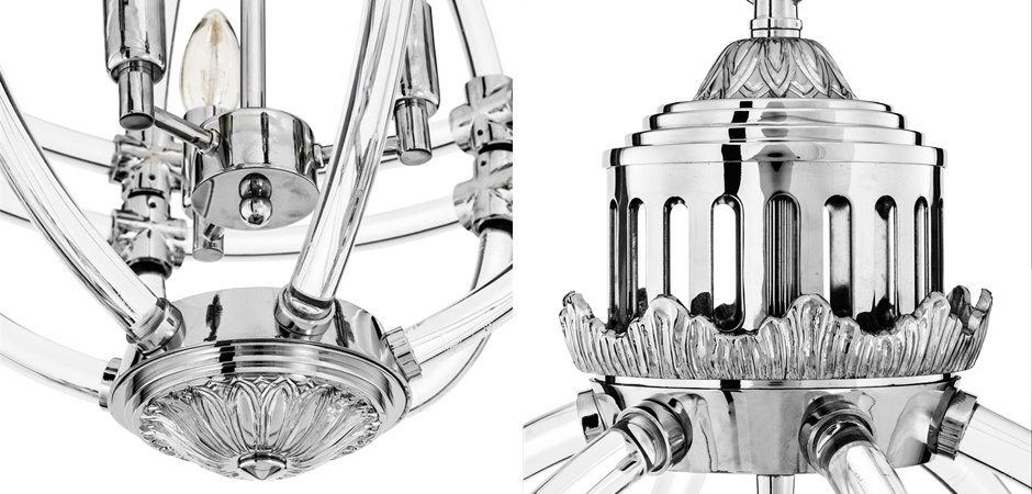 Люстра Eichholtz Chandelier Impero Silver Люстра Eichholtz Chandelier Impero Silver - Loft-Concept в Грозном