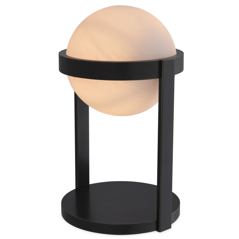 Настольная лампа Eichholtz Table Lamp Hayward Bronze Темная бронза Белое матовое стекло Настольная лампа Eichholtz Table Lamp Hayward Bronze Темная бронза Белое матовое стекло в Грозном | Loft Concept