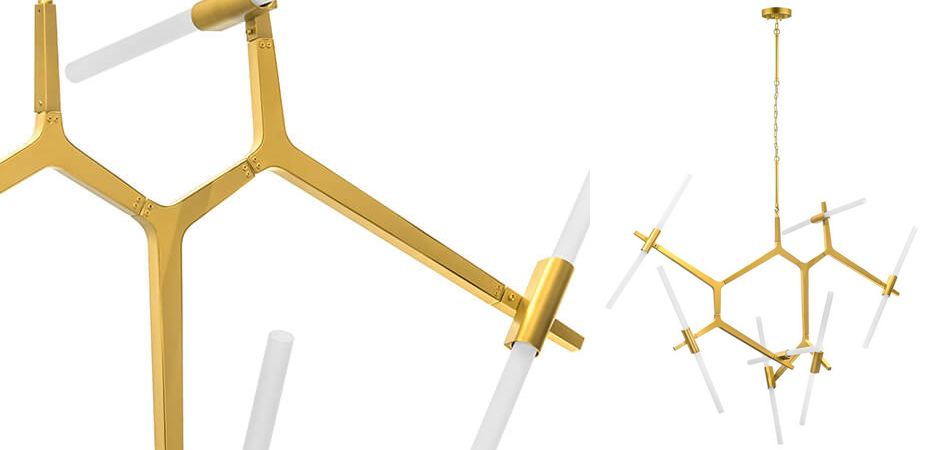 Люстра Agnes Chandelier Gold 14 Люстра Agnes Chandelier Gold 14 - Loft-Concept в Грозном