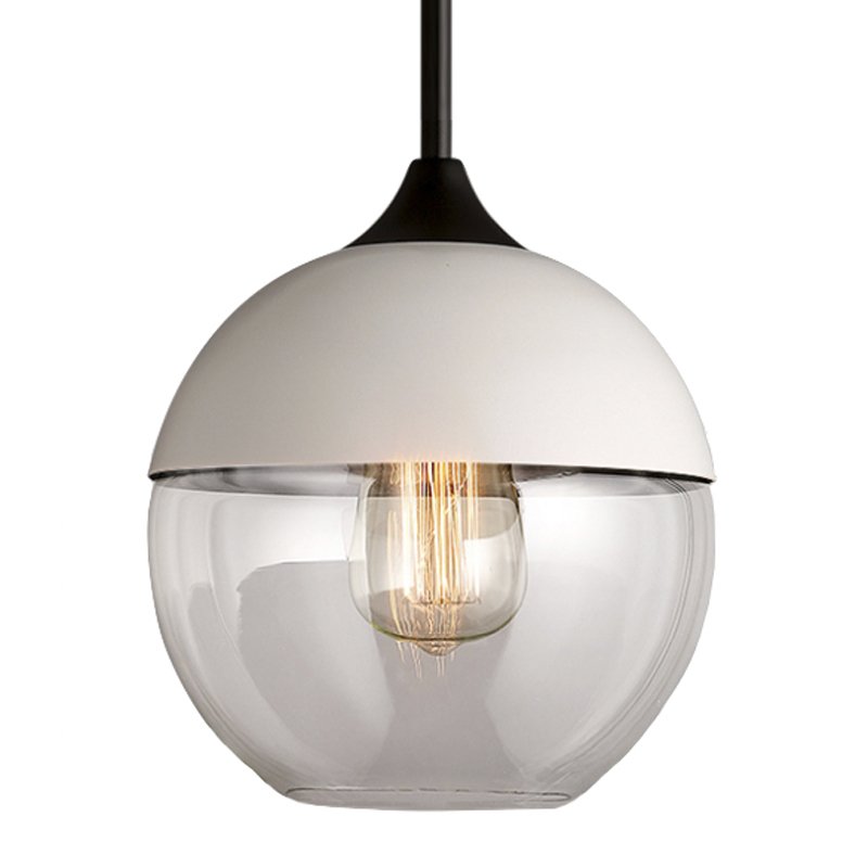 Подвесной светильник Hanglamp zwart glas White III Белый Прозрачное Стекло Подвесной светильник Hanglamp zwart glas White III Белый Прозрачное Стекло в Грозном | Loft Concept