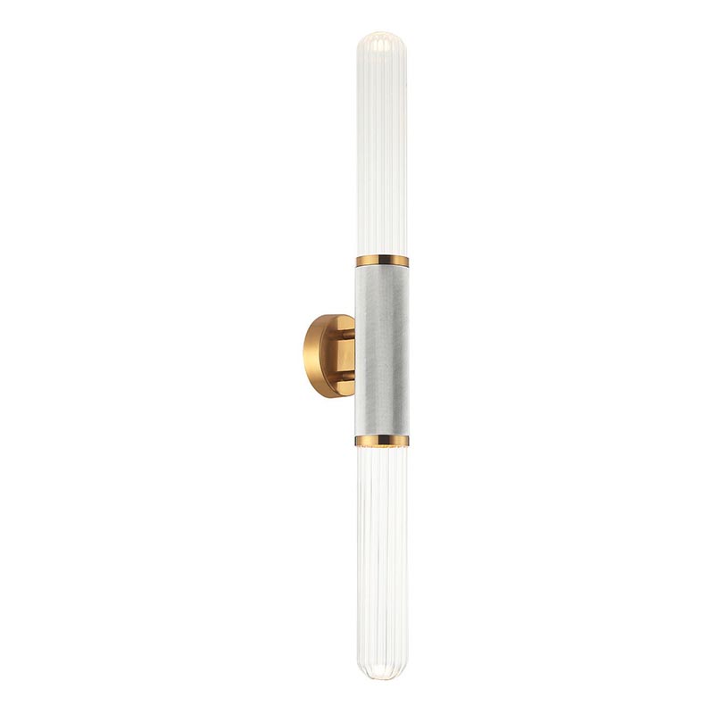 Бра Grover Chrome Transparent Wall Lamp Прозрачное Стекло Хром Глянцевое золото Бра Grover Chrome Transparent Wall Lamp Прозрачное Стекло Хром Глянцевое золото в Грозном | Loft Concept