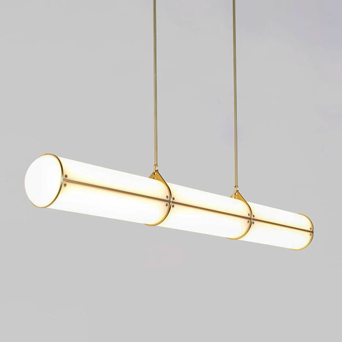 Люстра Roll and Hill Endless Straight Brass Латунь Белый Люстра Roll and Hill Endless Straight Brass Латунь Белый в Грозном | Loft Concept