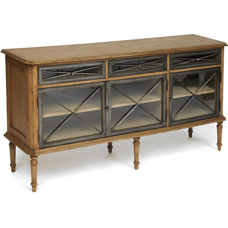 Комод в стиле Прованс со стеклянными дверцами Provence Jacob Chest of Drawers big Древесина в Грозном | Loft Concept 