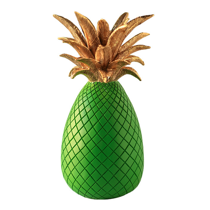 Статуэтка Gold and Green Pineapple Зеленый Золотой Статуэтка Gold and Green Pineapple Зеленый Золотой в Грозном | Loft Concept