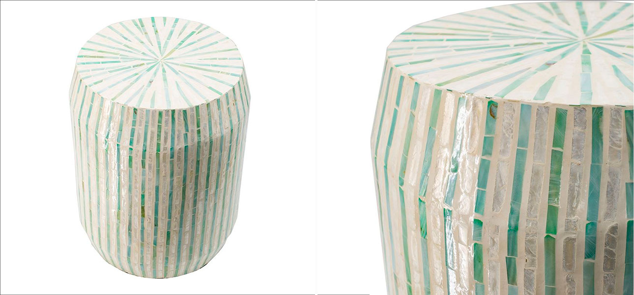 Столик из перламутра мозаика Lillian - фото №1