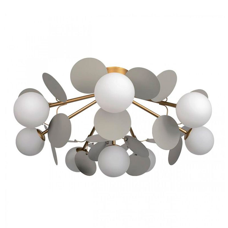 Потолочный светильник MATISSE Chandelier Aster Gray Белый Золотой Серый Потолочный светильник MATISSE Chandelier Aster Gray Белый Золотой Серый в Грозном | Loft Concept