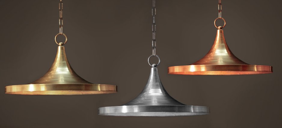 Подвесной светильник Copper Pendant Lamp Beat Light Wide Подвесной светильник Copper Pendant Lamp Beat Light Wide - Loft-Concept в Грозном