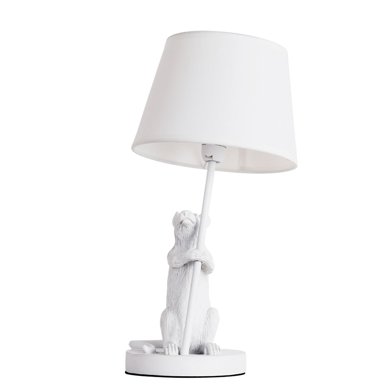 Настольная лампа White Mouse holding a lamp Белый Настольная лампа White Mouse holding a lamp Белый в Грозном | Loft Concept