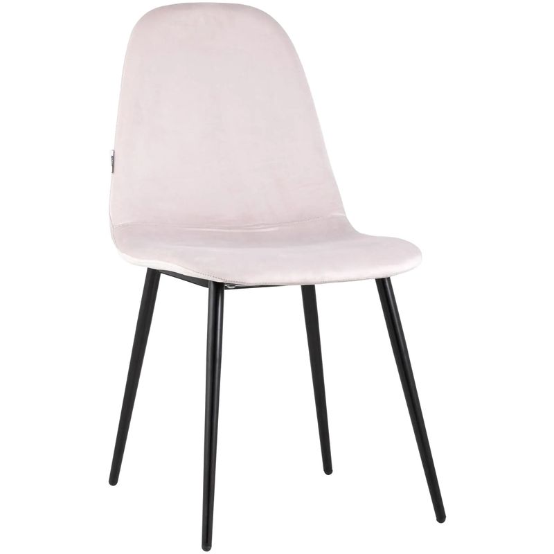 Стул Archie Chair Черные ножки Светло-Розовый Велюр Розовый пастельный Черный Стул Archie Chair Черные ножки Светло-Розовый Велюр Розовый пастельный Черный в Грозном | Loft Concept