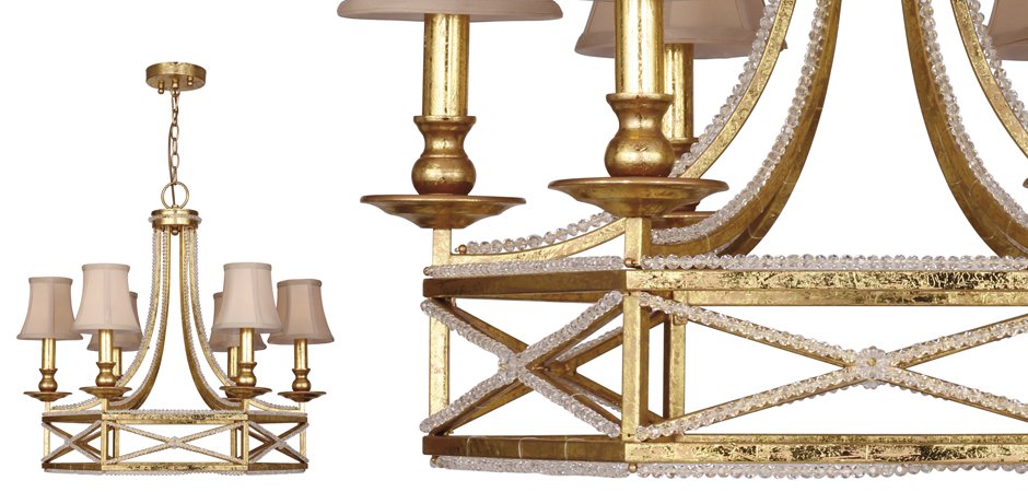 Люстра Foiling Spider Web Gold 6 Люстра Foiling Spider Web Gold 6 - Loft-Concept в Грозном