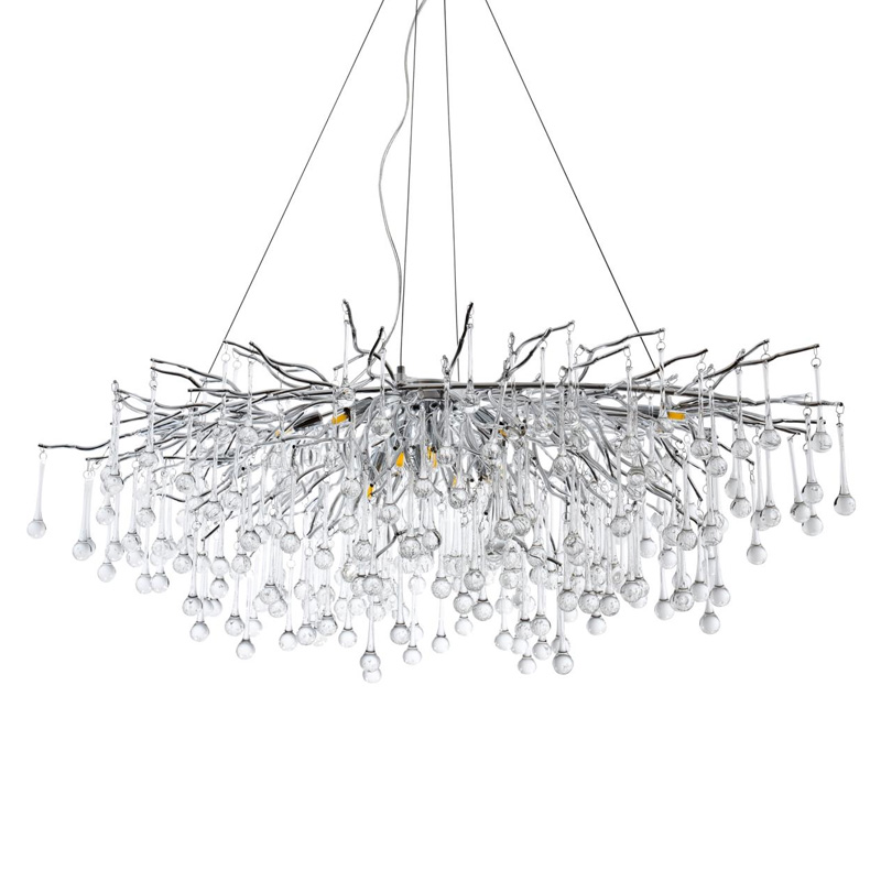Люстра Большая Eucalyptus Silver Серебряный Люстра Большая Eucalyptus Silver Серебряный в Грозном | Loft Concept