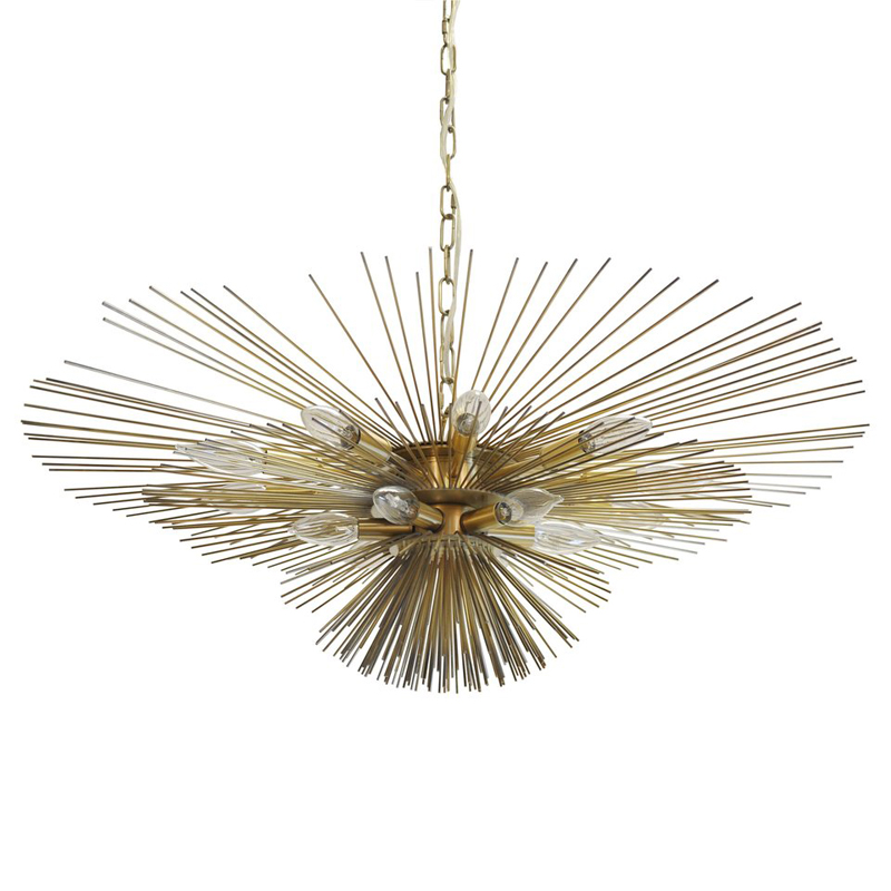 Люстра Circular Rays Astra Chandelier Латунь Люстра Circular Rays Astra Chandelier Латунь в Грозном | Loft Concept