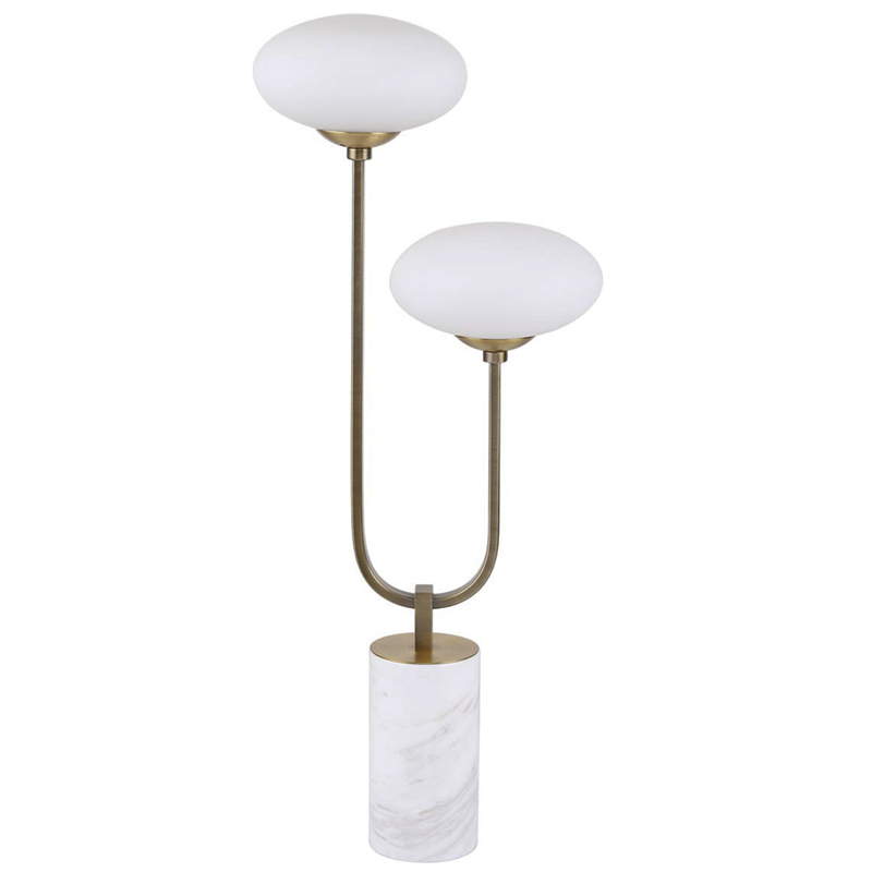 Oval Balls Mushrooms Table Lamp Brass Латунь Прозрачный белый Oval Balls Mushrooms Table Lamp Brass Латунь Прозрачный белый в Грозном | Loft Concept
