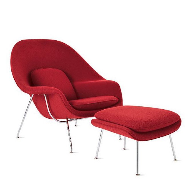 Кресло Womb Chair and Ottoman Кресло Womb Chair and Ottoman в Грозном | Loft Concept